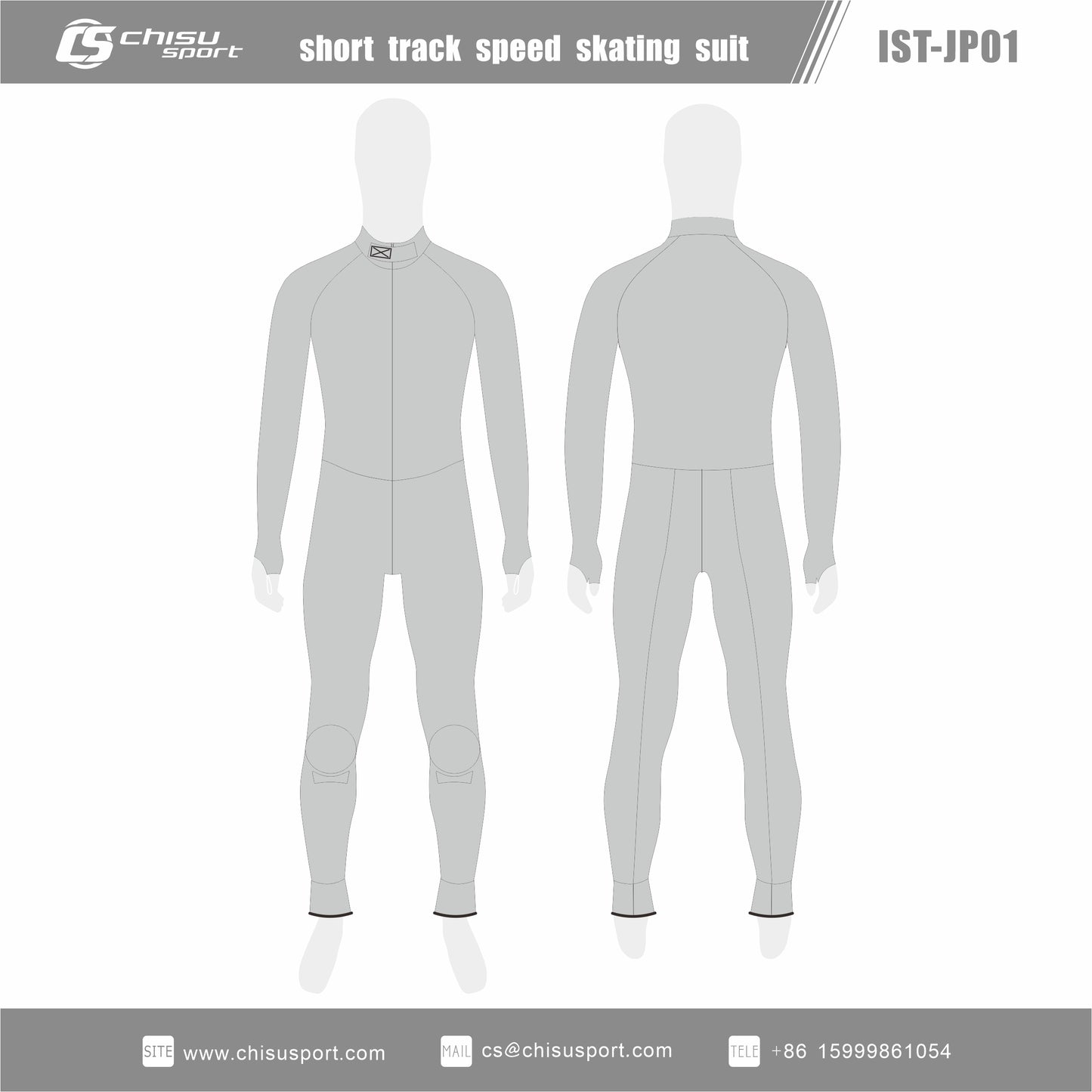 chisusport Design templates-short track speed skating suit IST-JP01