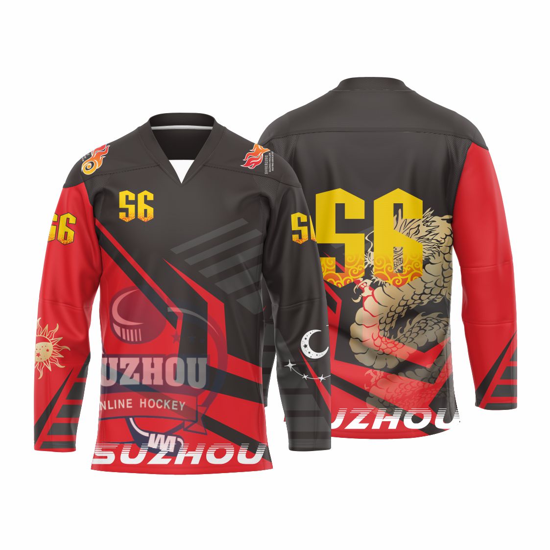 inline hockey jesey custom