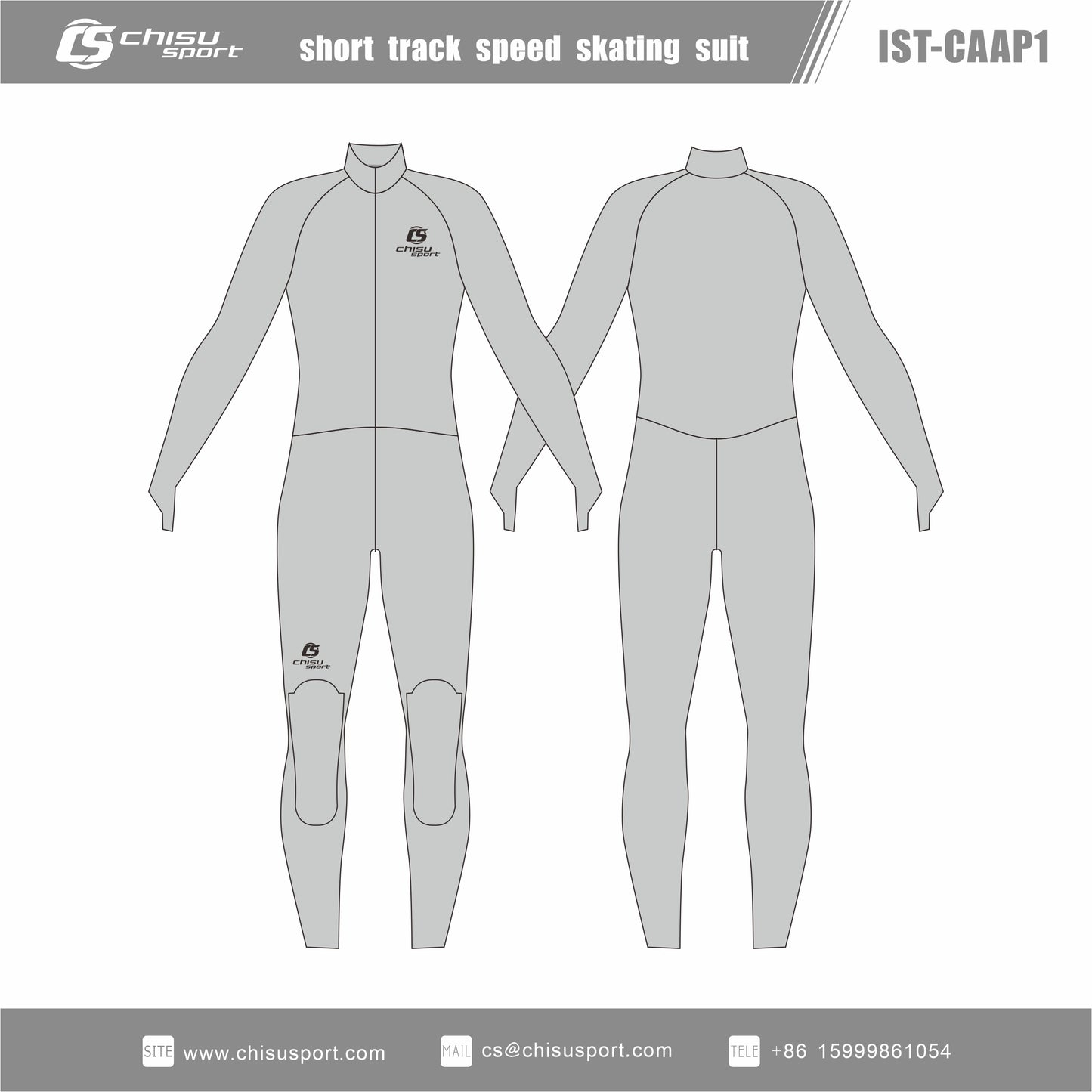 chisusport Design templates-short track speed skating suit IST-CAAP1