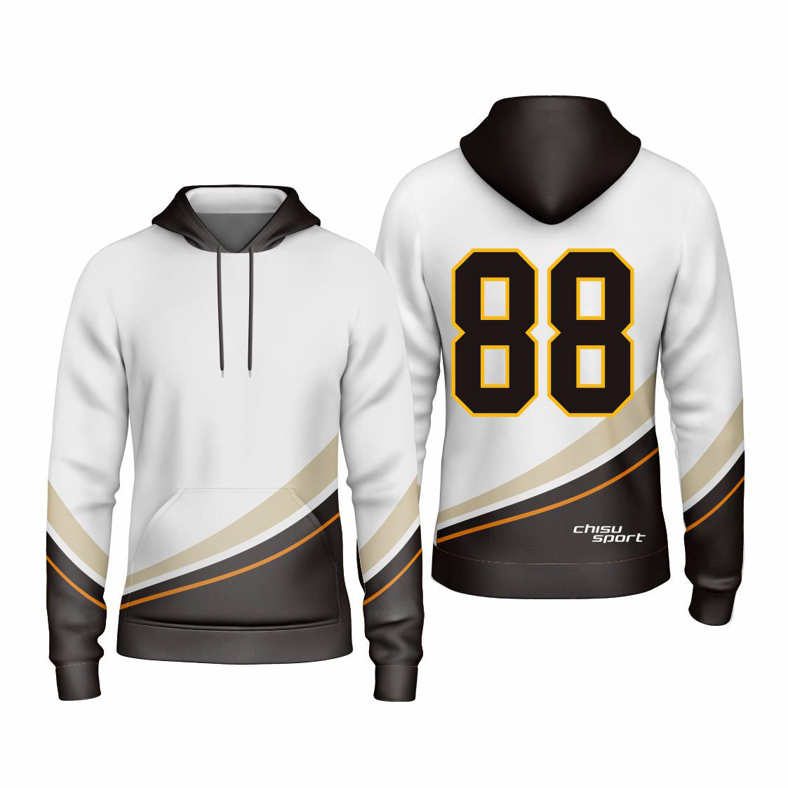 Sublimated Custom ice Hockey Hoodie design template-401