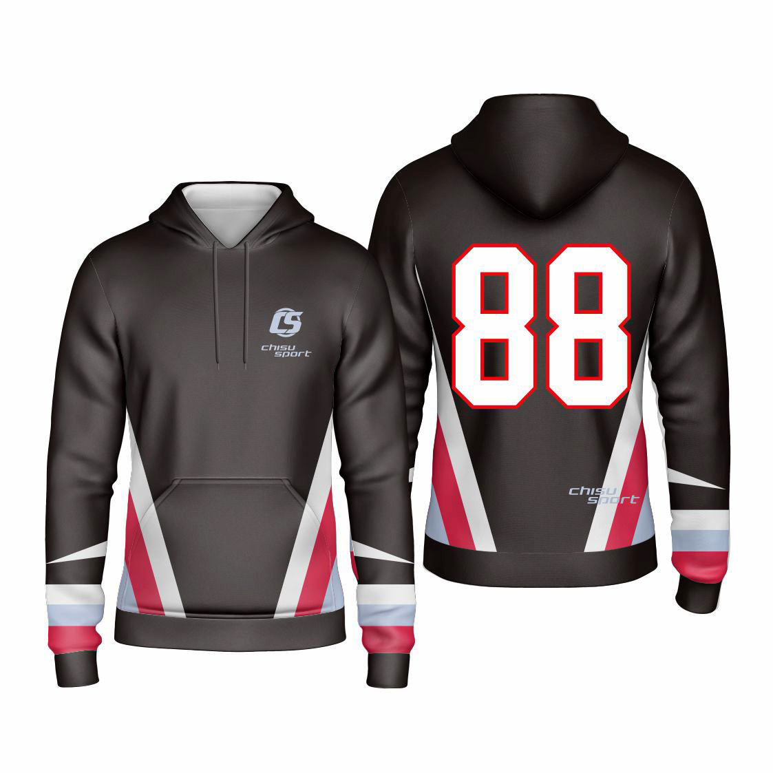 Sublimated Custom ice Hockey Hoodie design template-401