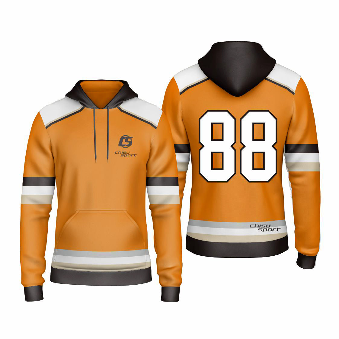 Sublimated Custom ice Hockey Hoodie design template-401