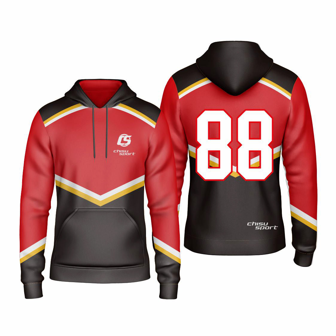 Sublimated Custom ice Hockey Hoodie design template-401