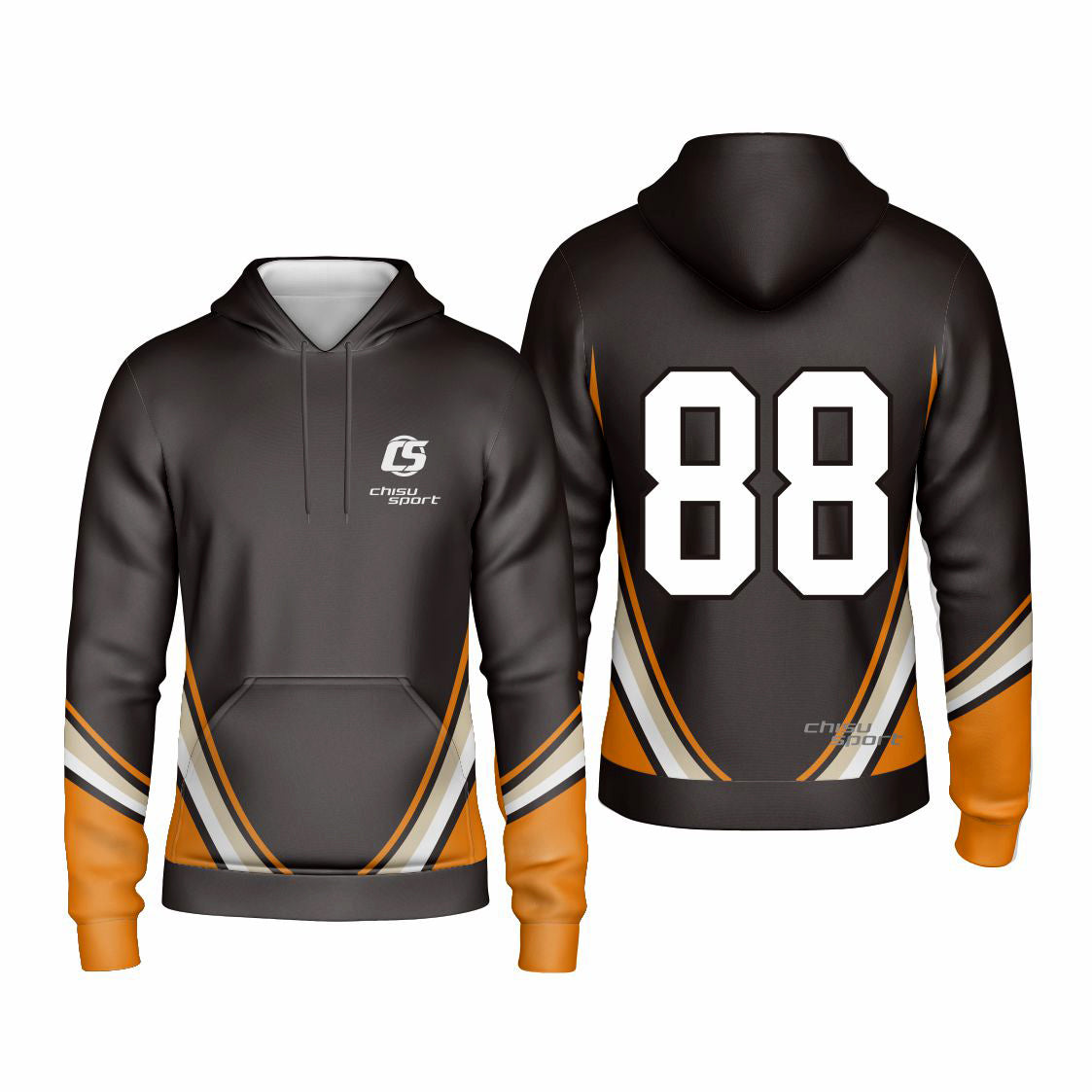 Sublimated Custom ice Hockey Hoodie design template-401