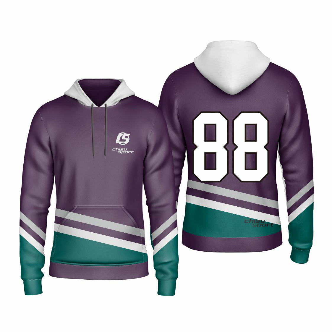 Sublimated Custom ice Hockey Hoodie design template-401