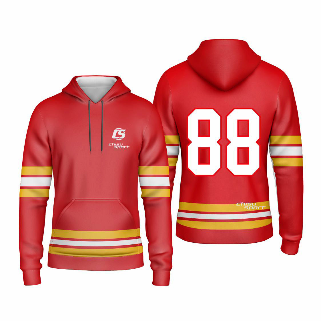 Sublimated Custom ice Hockey Hoodie design template-401
