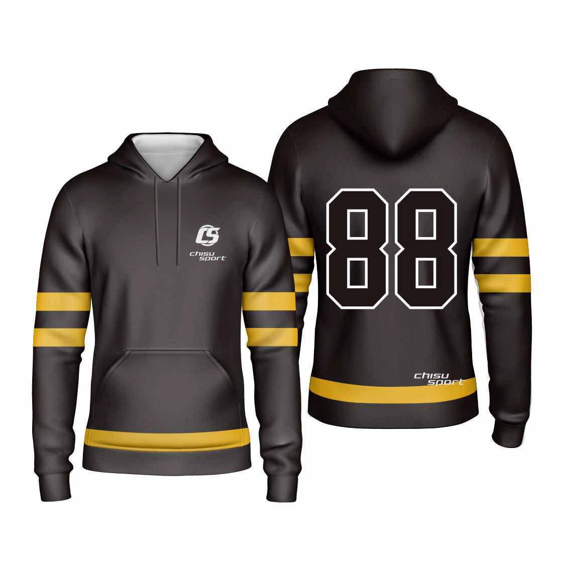 Sublimated Custom ice Hockey Hoodie design template-401