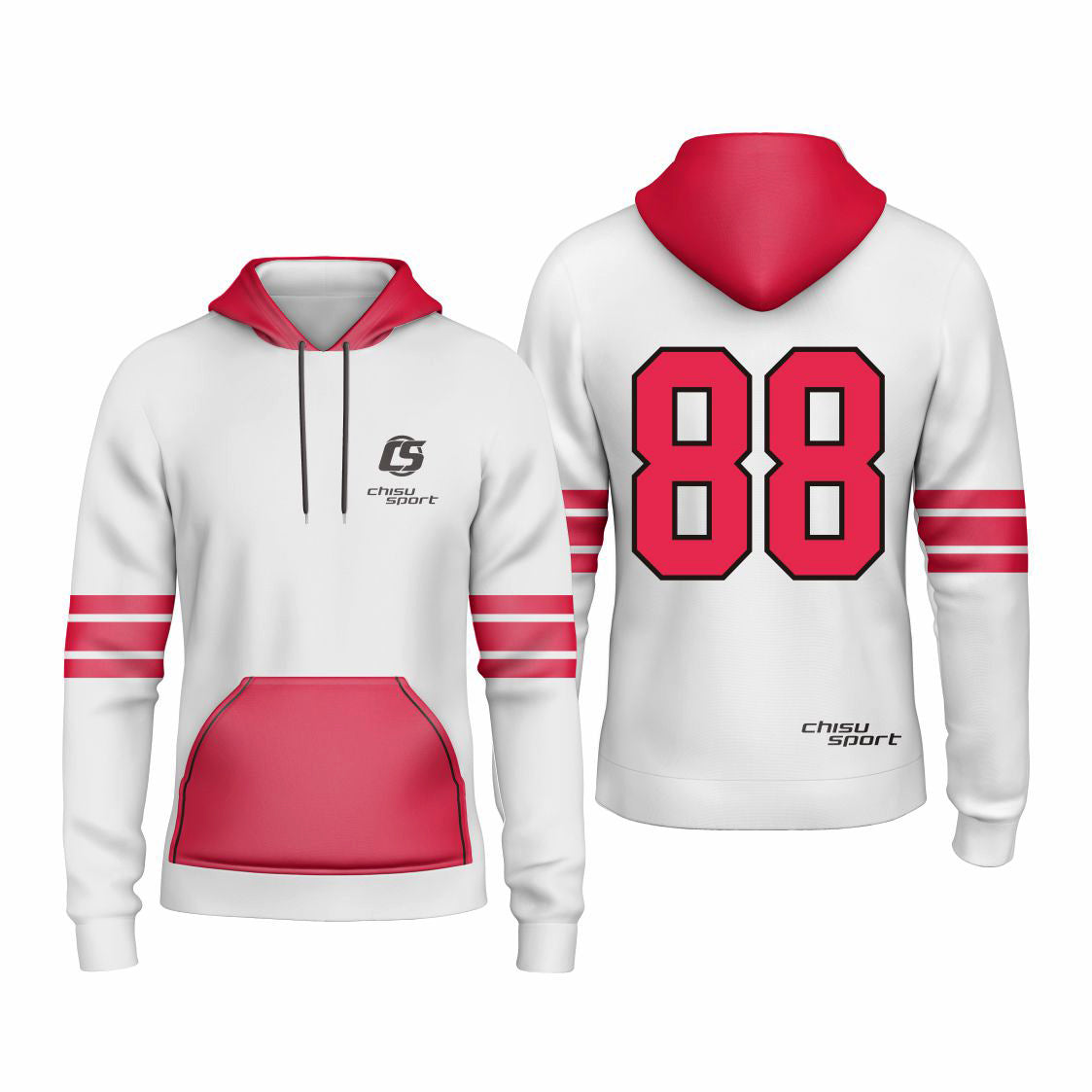 Sublimated Custom ice Hockey Hoodie design template-401