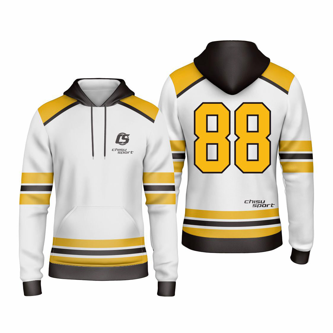 Sublimated Custom ice Hockey Hoodie design template-401