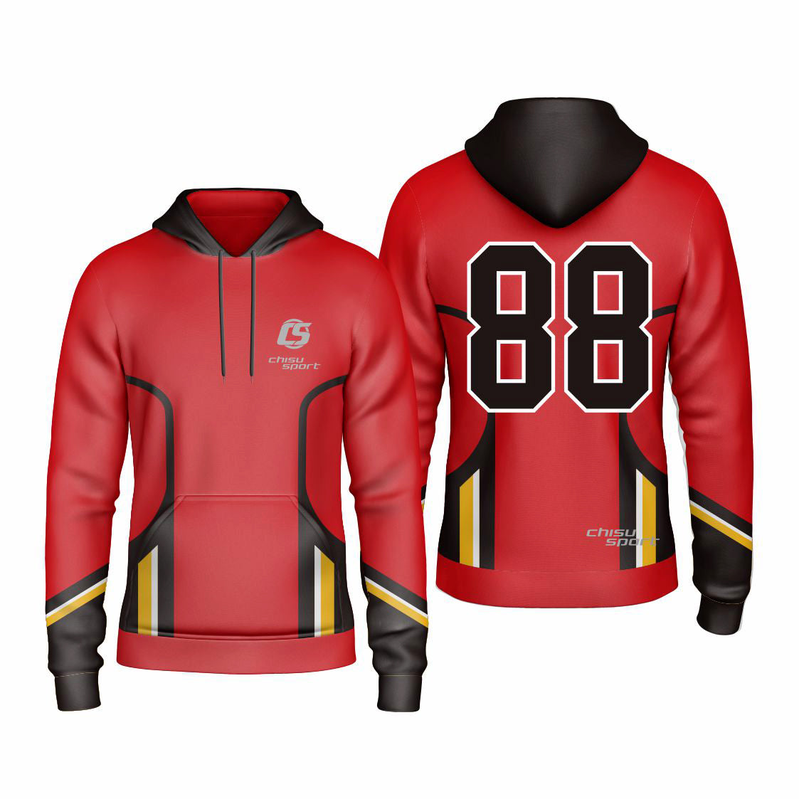 Sublimated Custom ice Hockey Hoodie design template-401