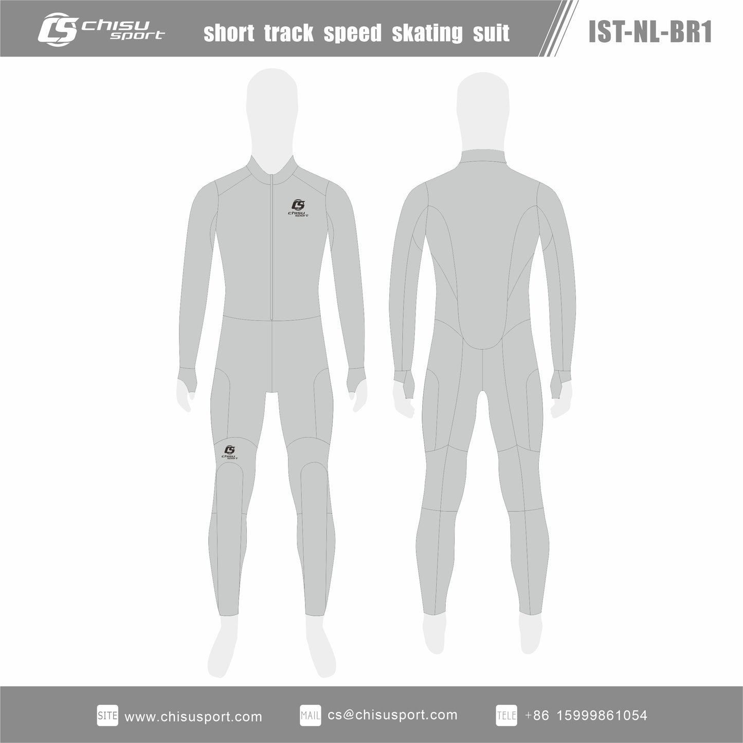chisusport Design templates-short track speed skating suit IST-NLBR1