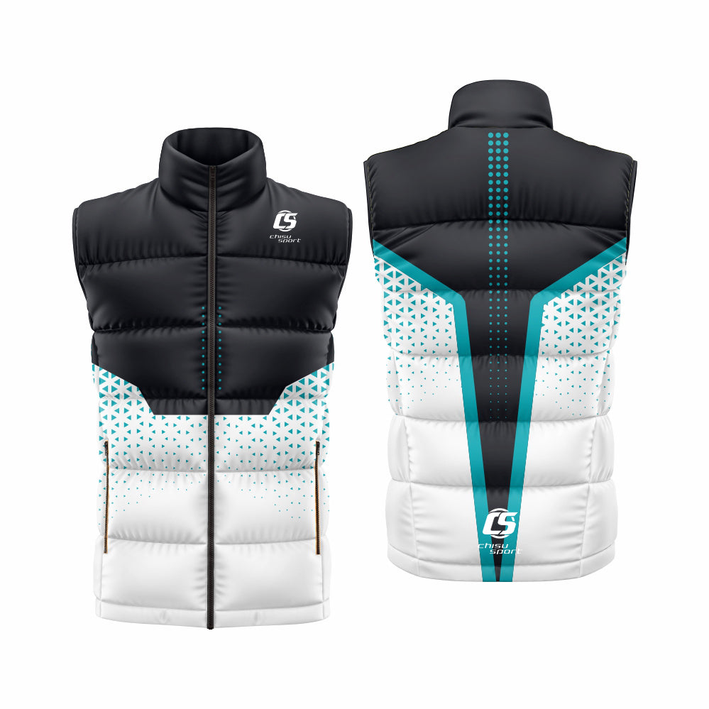 Sublimation printing custom OEM puffy vest down veat