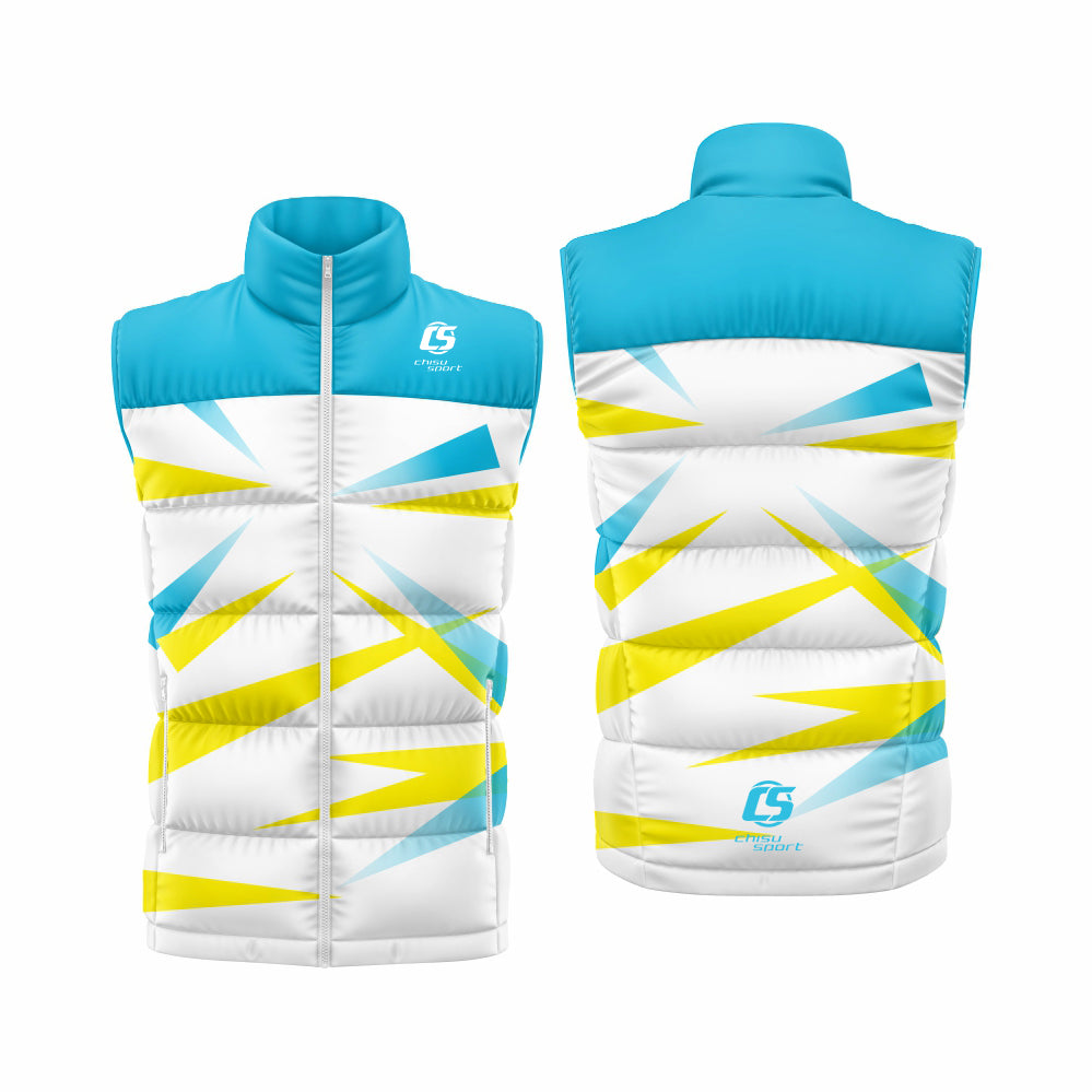 Sublimation printing custom OEM puffy vest down veat
