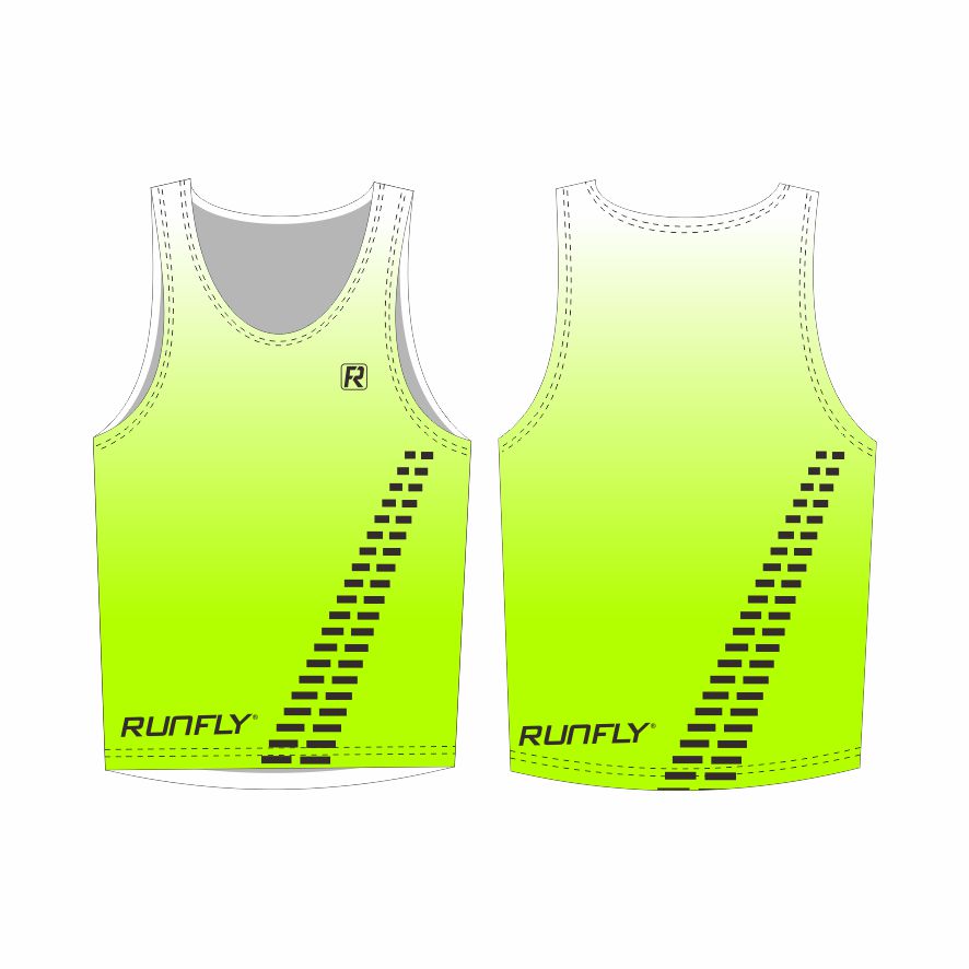custom High quality breathable polyester spandex fluorescent color sublimation printing marathon singlet for man