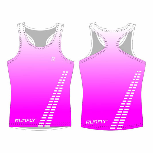 custom High quality breathable polyester spandex fluorescent color sublimation printing marathon singlet for woman