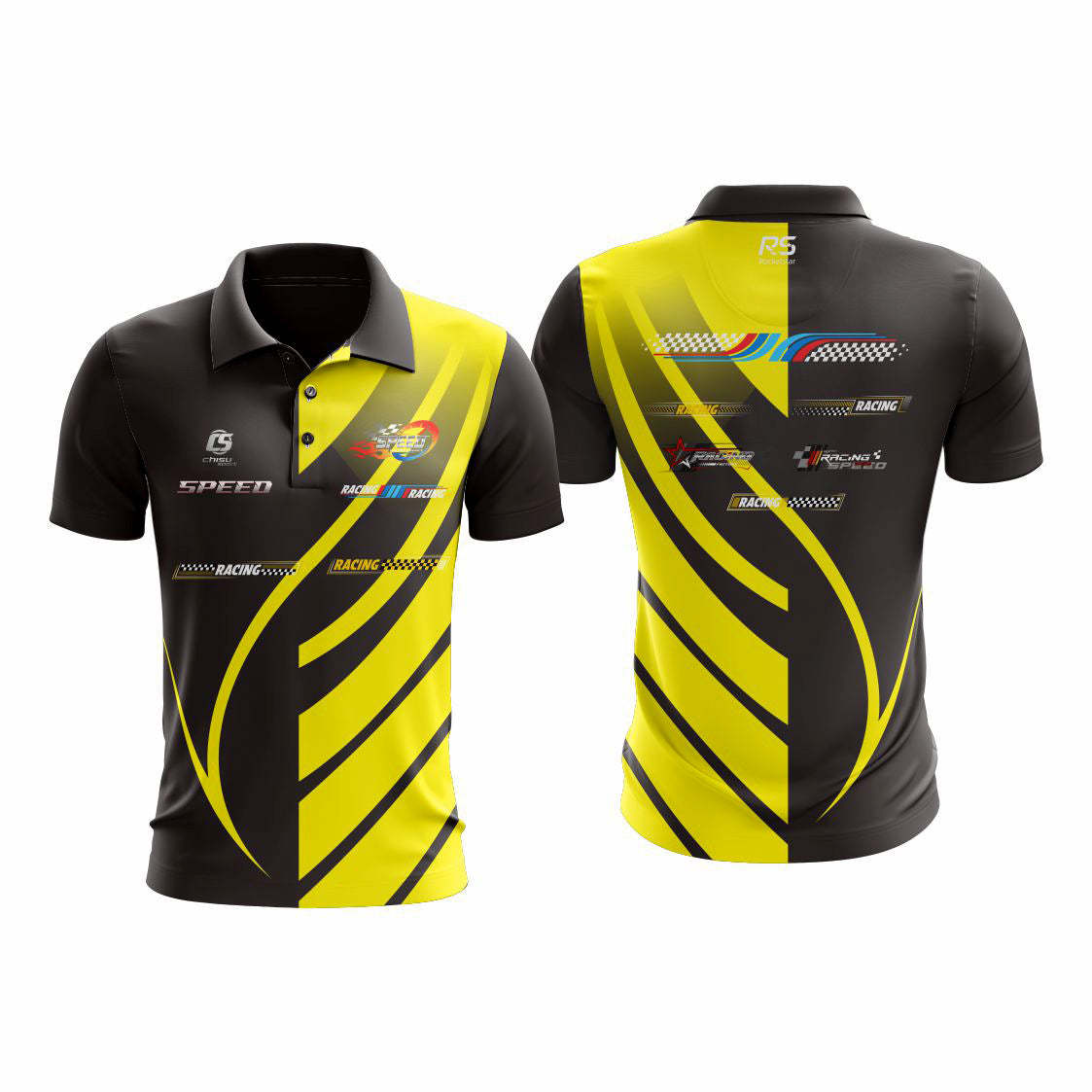 Sublimated karting polo shirt