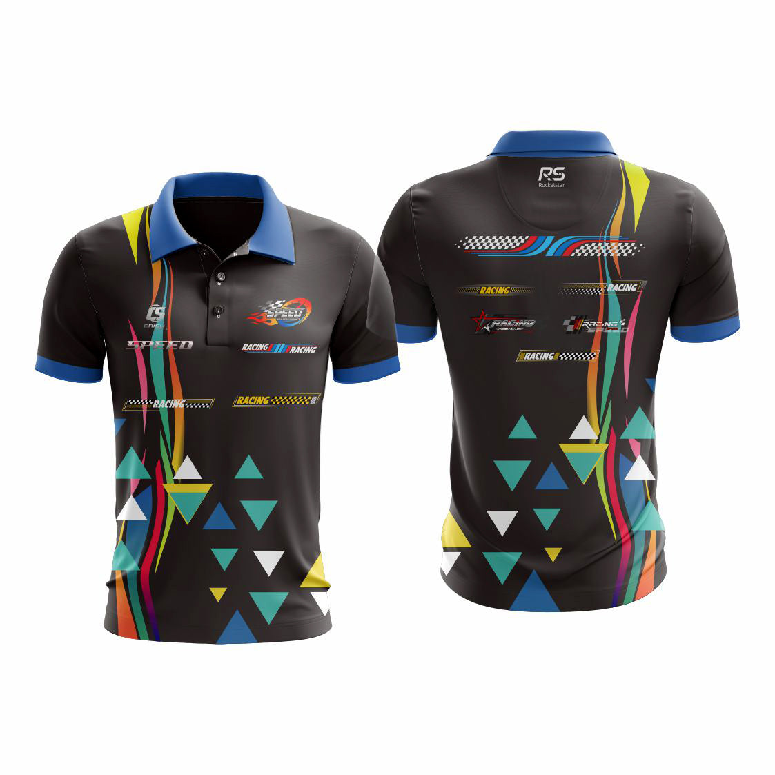 Sublimated karting polo shirt