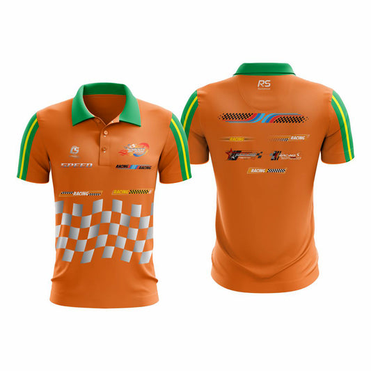 Sublimated karting polo shirt
