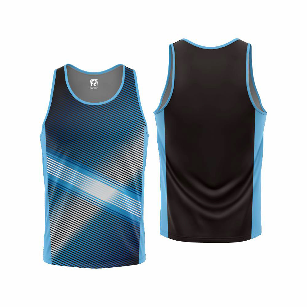 unisex High quality moisture-absorbent breathable polyester spandex sublimation transfer tank top custom