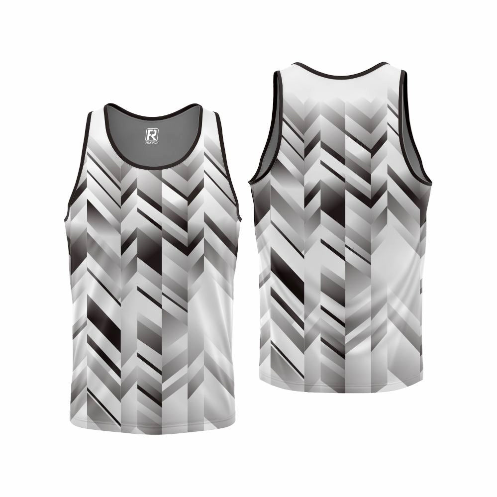 unisex High quality moisture-absorbent breathable polyester spandex sublimation transfer tank top custom