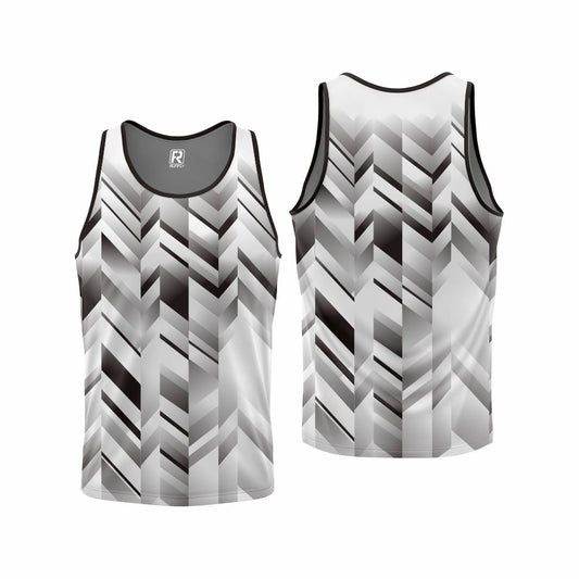 unisex High quality moisture-absorbent breathable polyester spandex sublimation transfer tank top custom