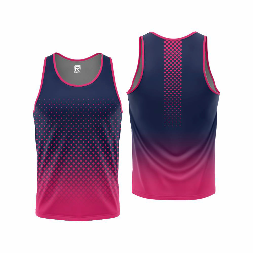 High quality moisture-absorbent breathable polyester spandex sublimation transfer tank top custom for woman